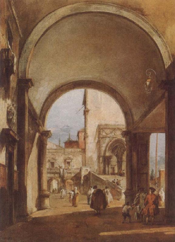 Francesco Guardi An Architectural Caprice Germany oil painting art